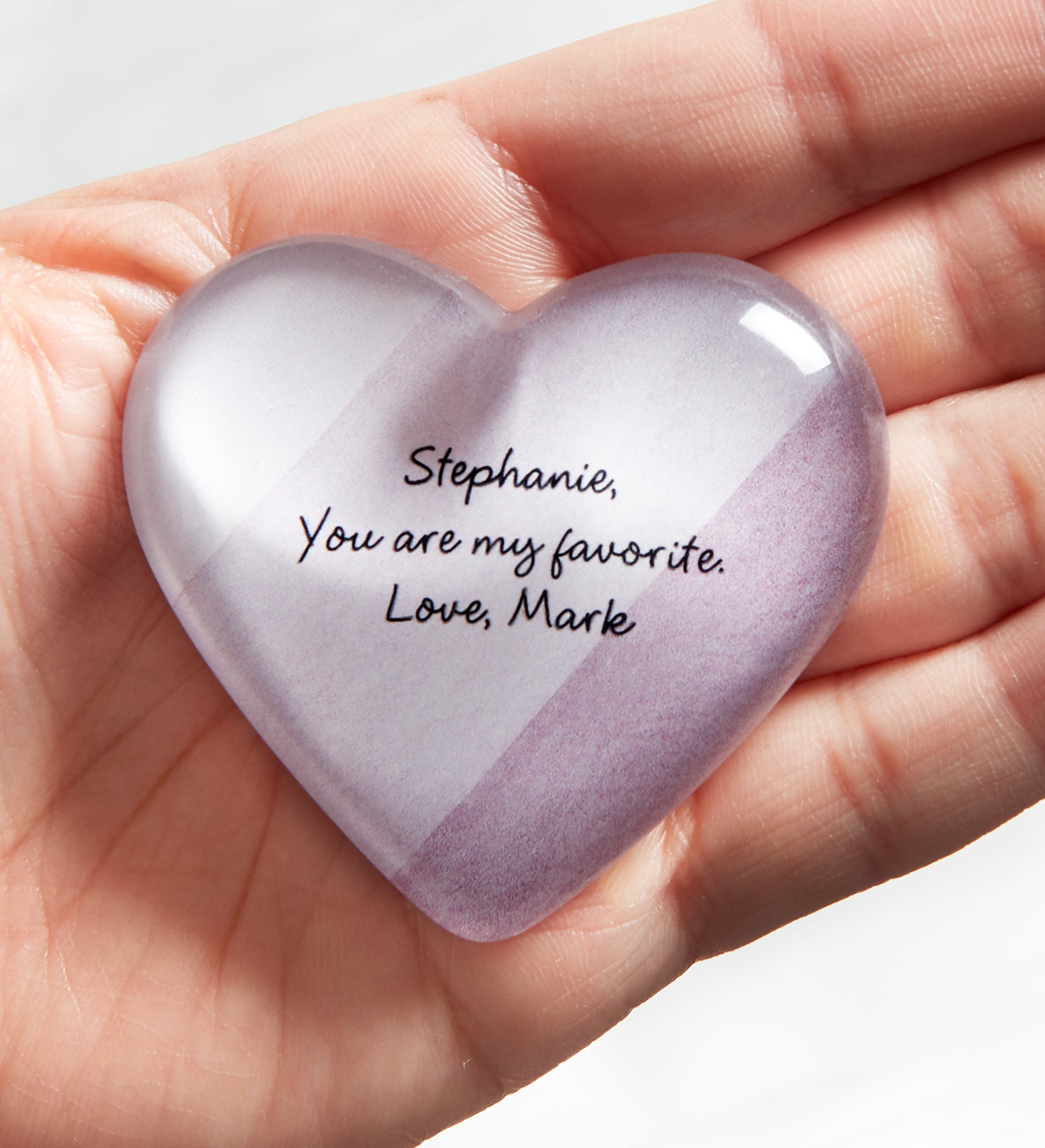 Romantic Write Your Own Personalized Mini Heart Keepsake 